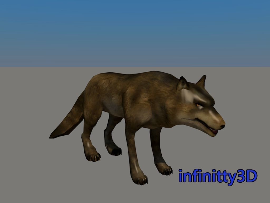 Forest Set animal set  Low-poly 3D model_16