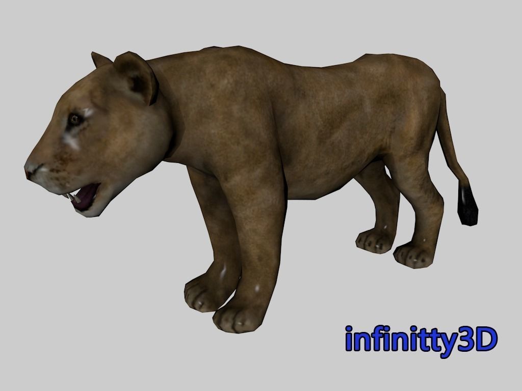 Forest Set animal set  Low-poly 3D model_4