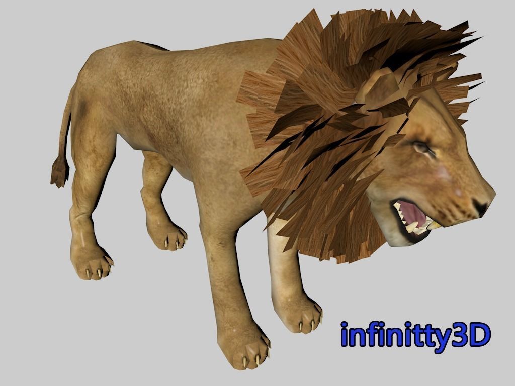 Forest Set animal set  Low-poly 3D model_3