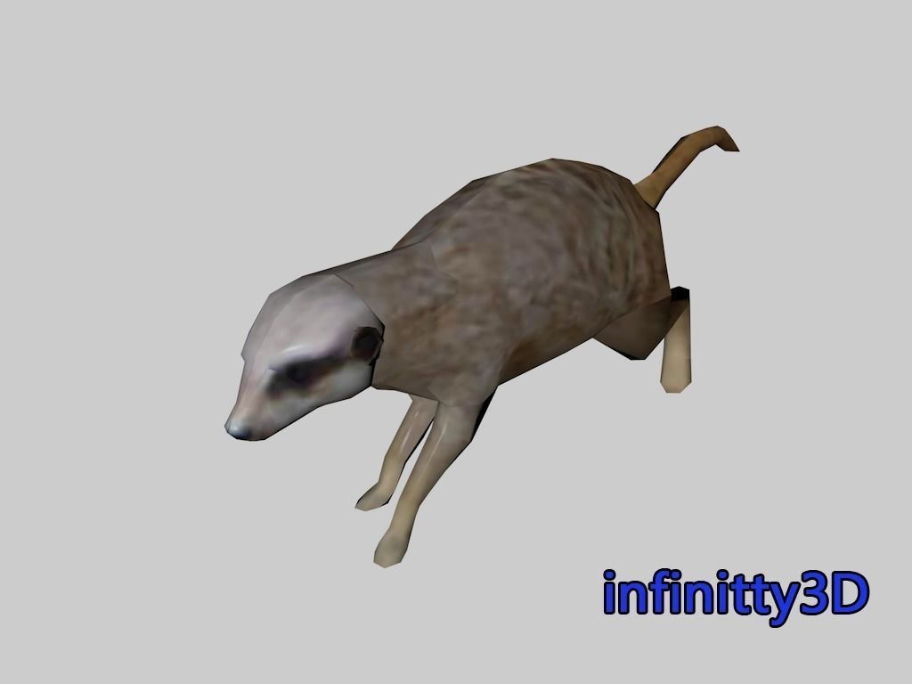 Forest Set animal set  Low-poly 3D model_12