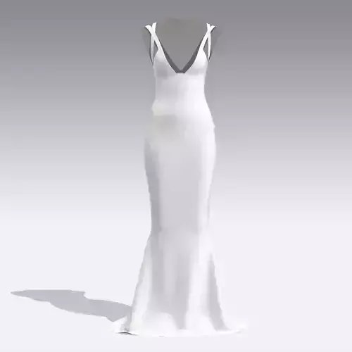 WHITE DRESS LONG GOWN
