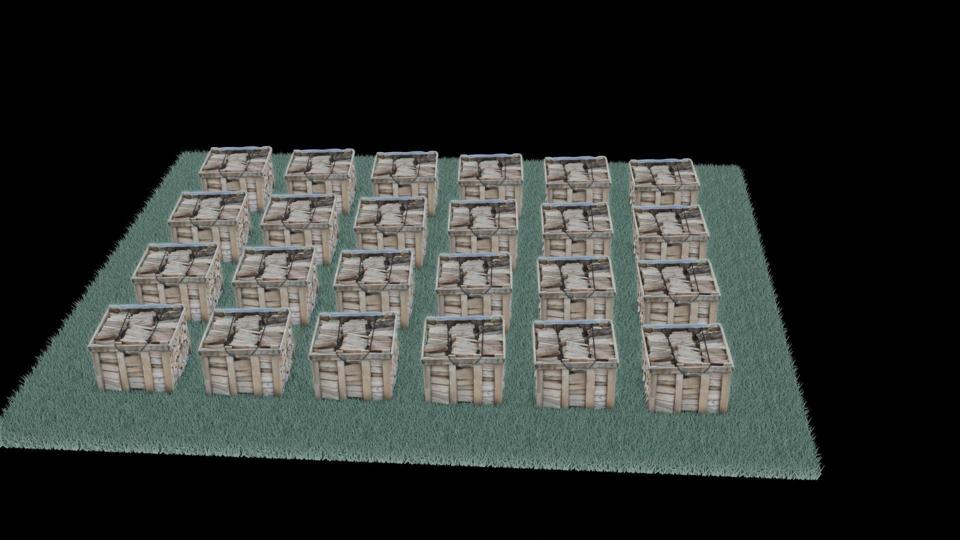 wood heaps array - scanned 3D model_18