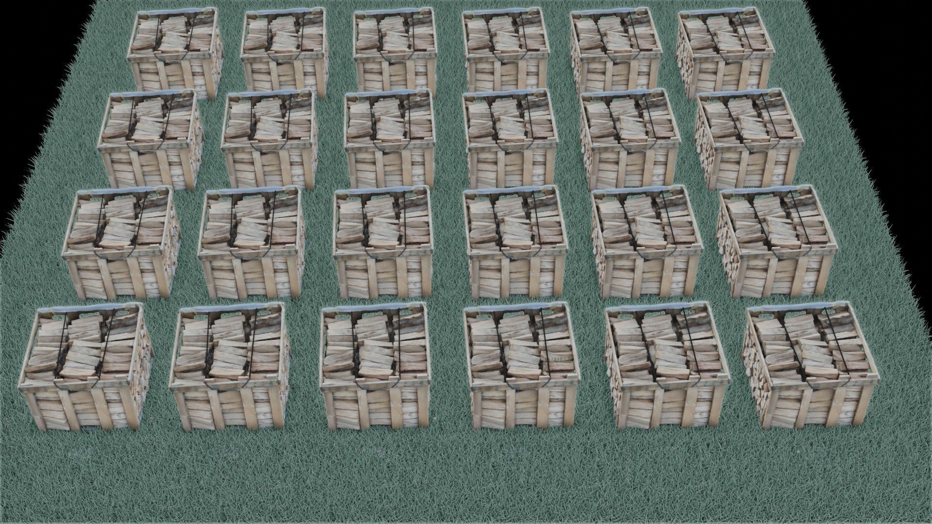 wood heaps array - scanned 3D model_32