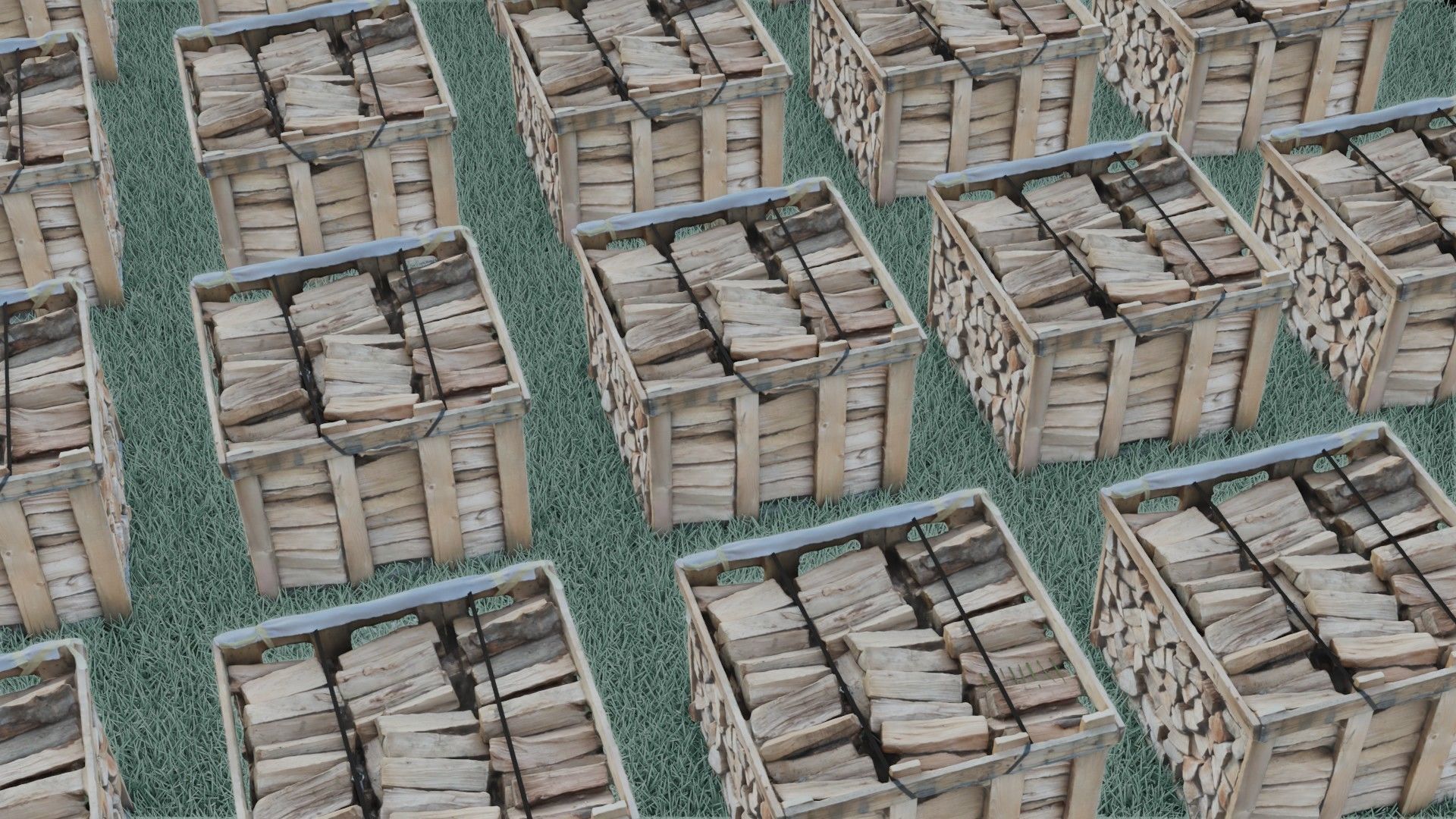wood heaps array - scanned 3D model_5