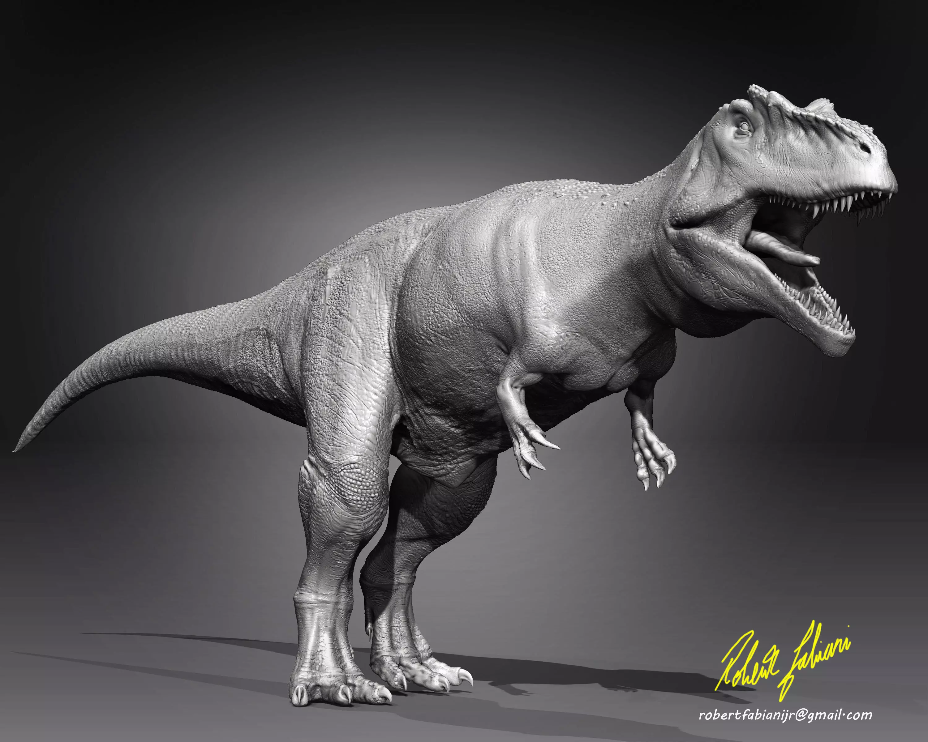 Giganotosaurus3dprint t - rex 3D print model_0