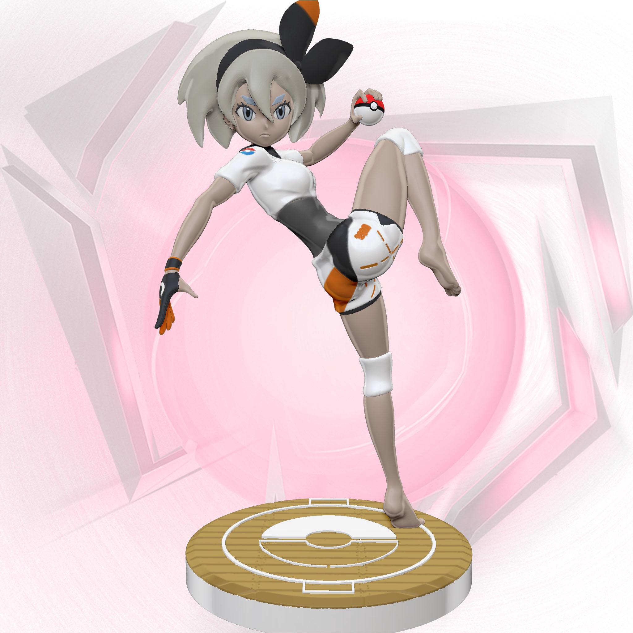 Hot Girl Bea - Pokemon - STL 3D print model_2