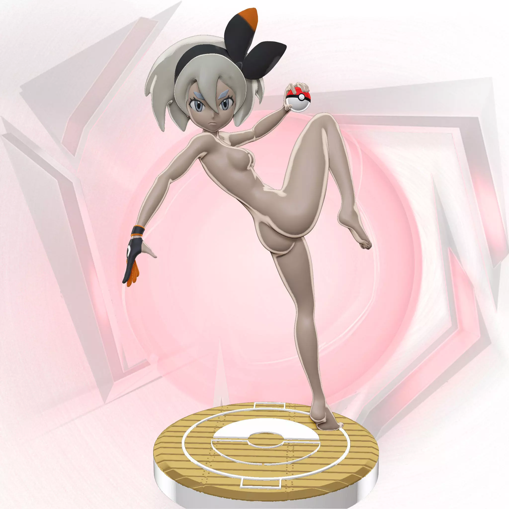 Hot Girl Bea - Pokemon - STL 3D print model_0