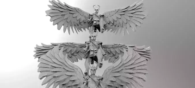Fallen Angel 3 variations 3D model