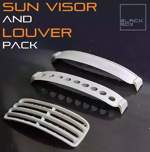 Sun Visor and Louver pack for Beetle Tamiya 1-24 Modelkit 3D print model