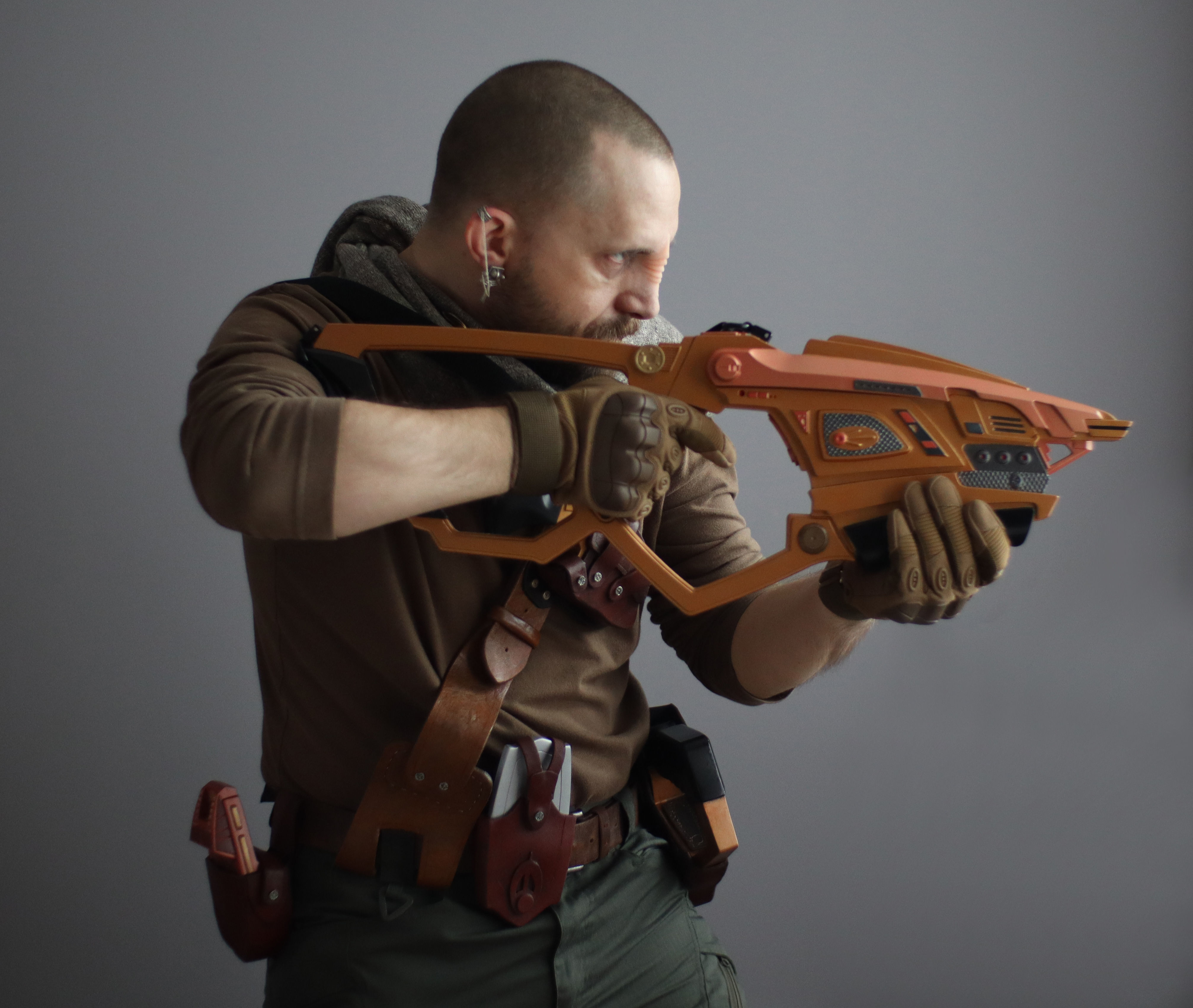 Bajoran Phaser Rifle with strap fittings 3D print model_12