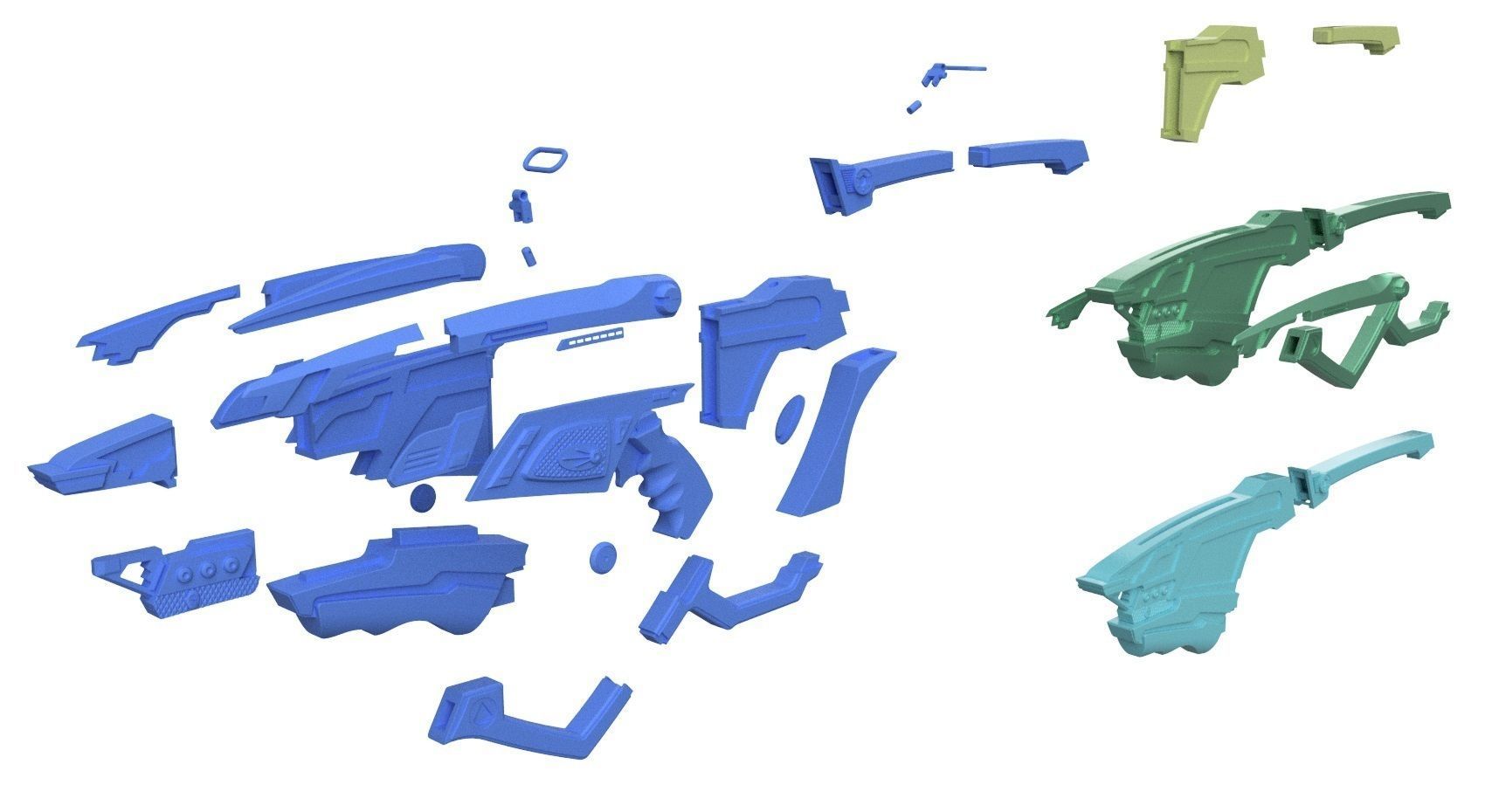 Bajoran Phaser Rifle with strap fittings 3D print model_8