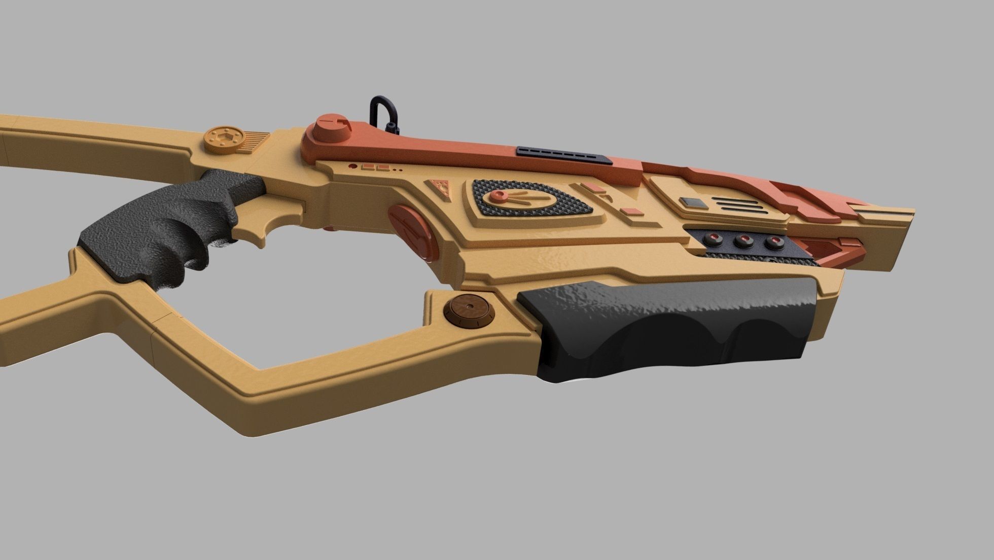 Bajoran Phaser Rifle with strap fittings 3D print model_4