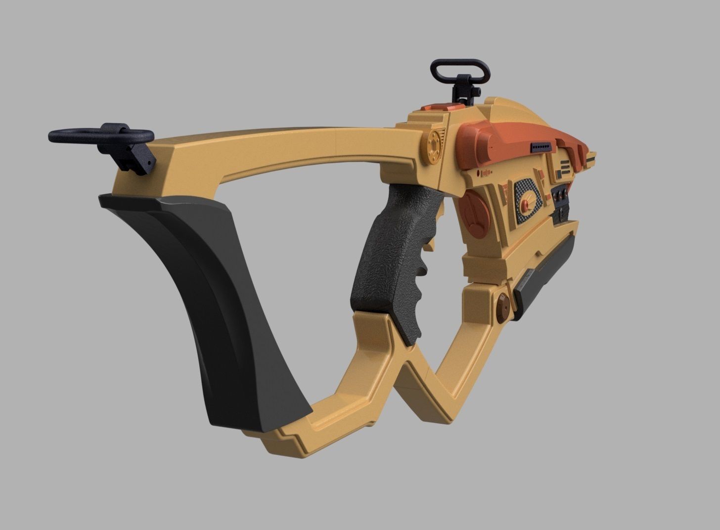 Bajoran Phaser Rifle with strap fittings 3D print model_3