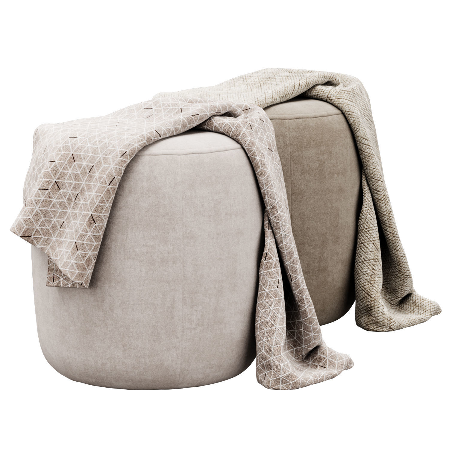 Willow pouf by Tov 3D model_10