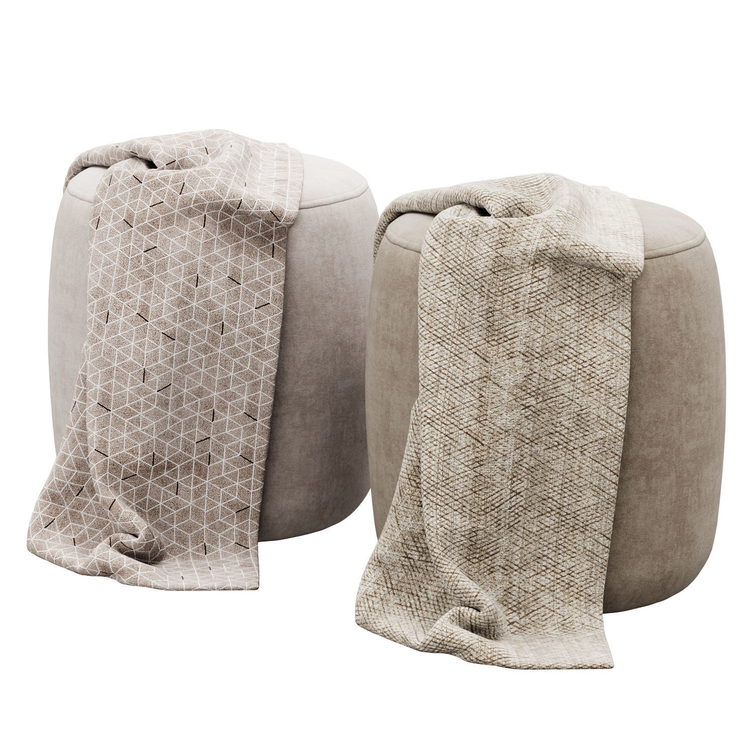 Willow pouf by Tov 3D model_5