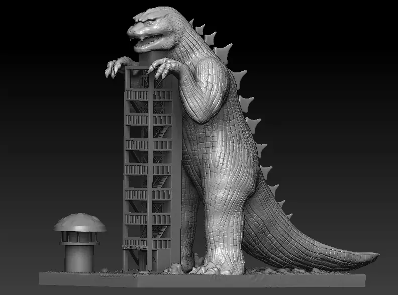 Godzilla Tower 3D model
