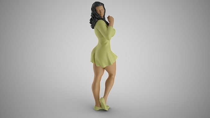 Mysterious Woman 3D print model