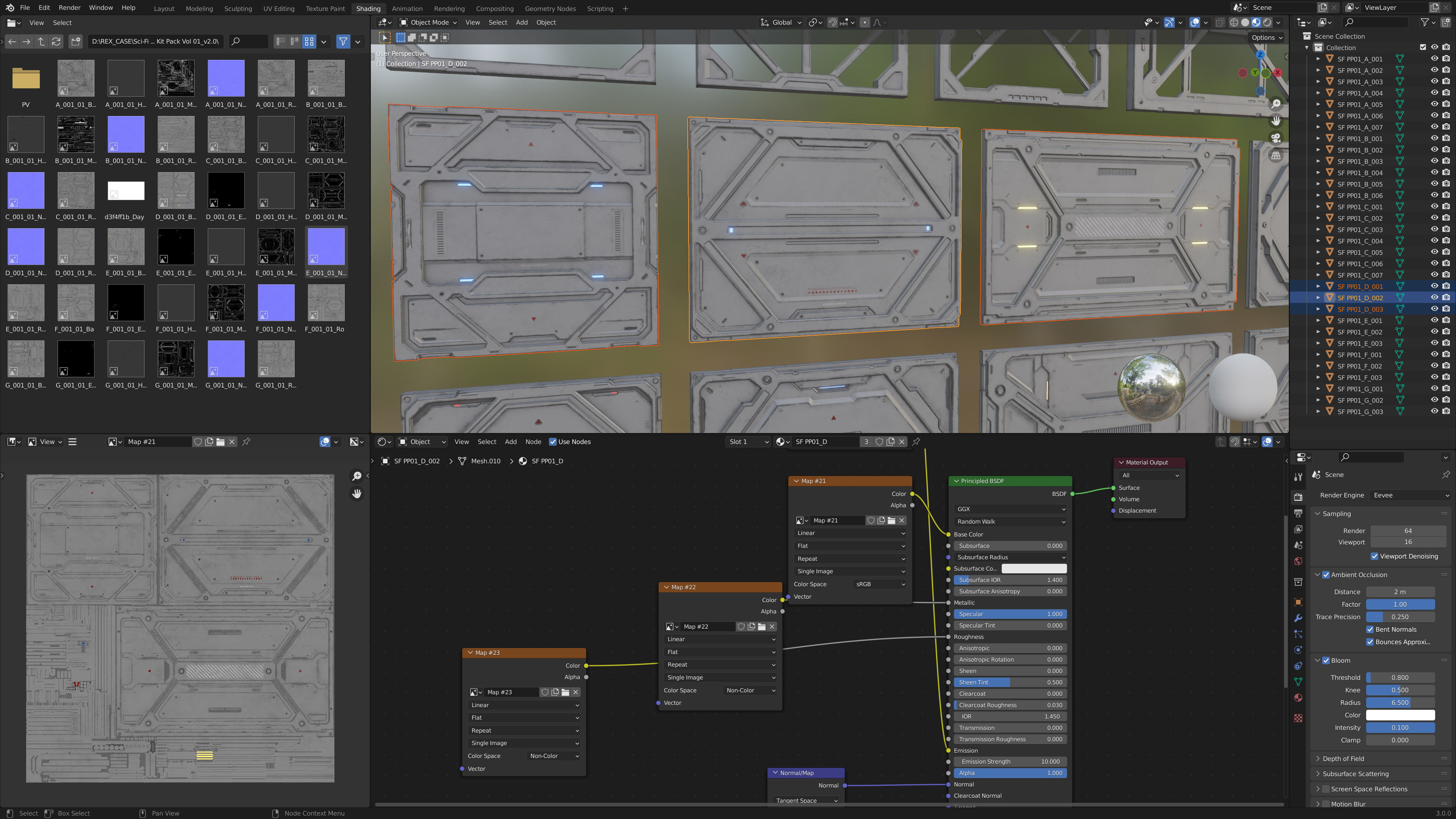 Sci-Fi Parts Kit Pack Vol 1-PBR Low-poly 3D model_19