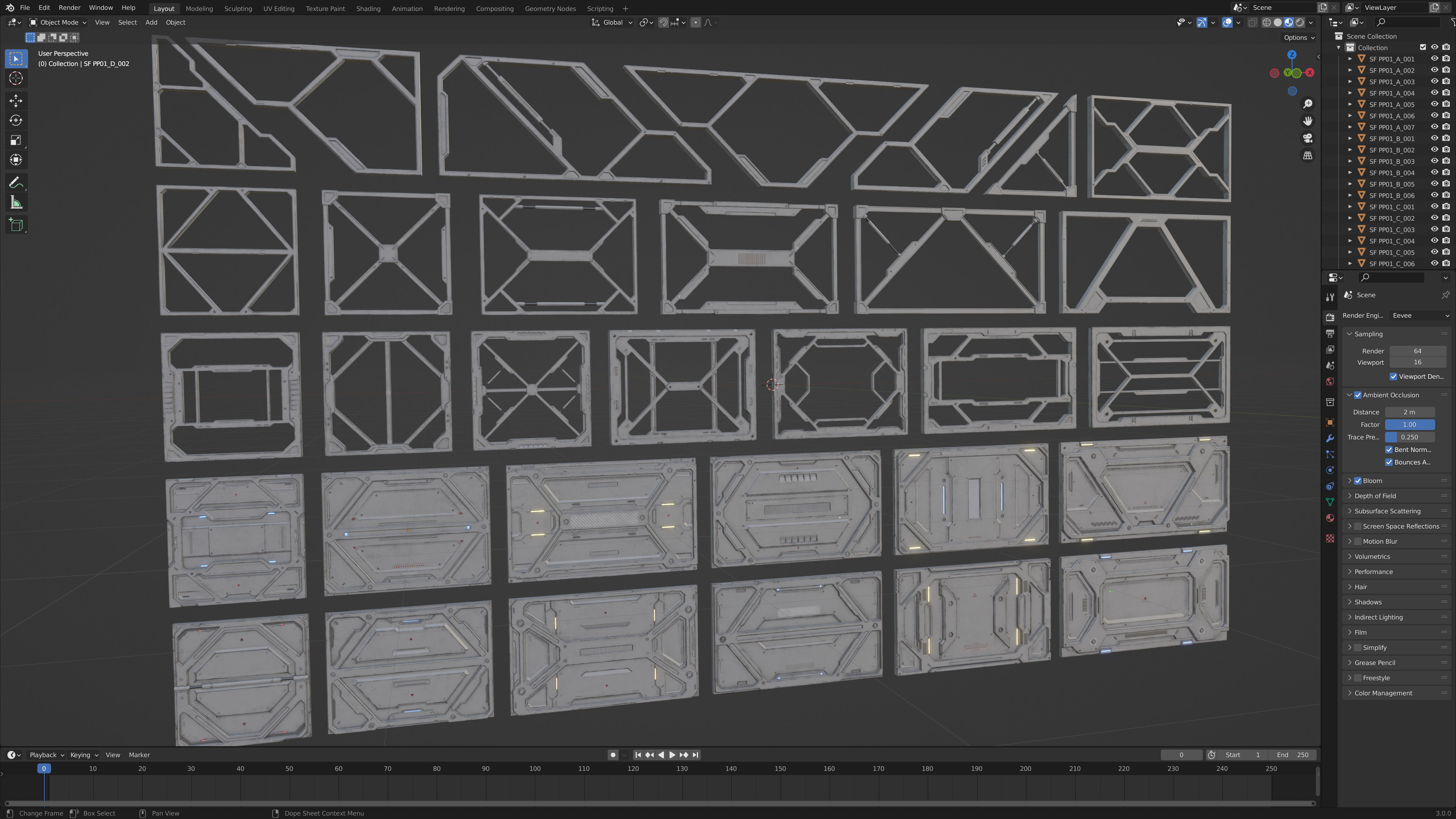 Sci-Fi Parts Kit Pack Vol 1-PBR Low-poly 3D model_18