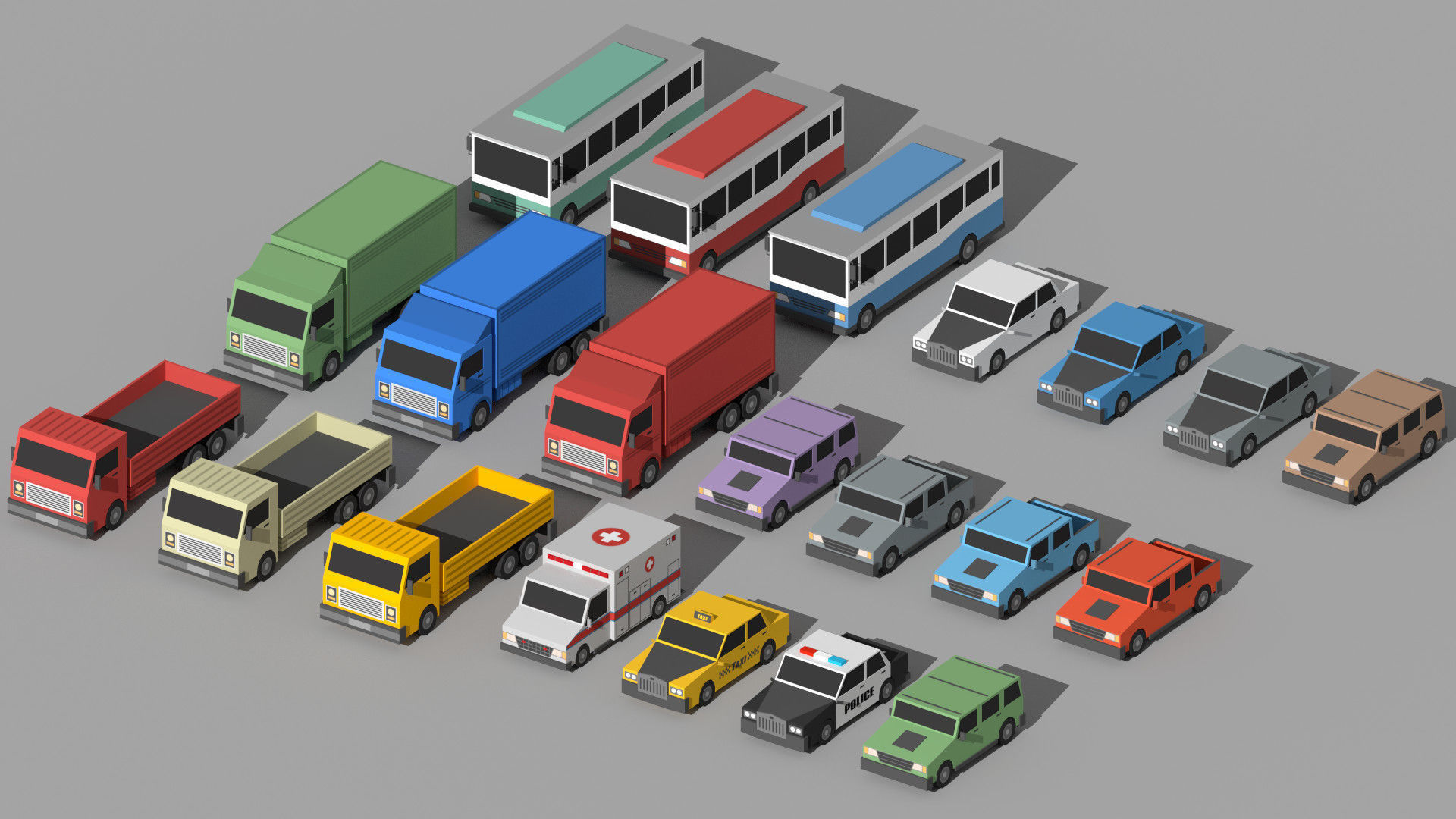SimplePoly City - Low Poly Assets Low-poly 3D model_10