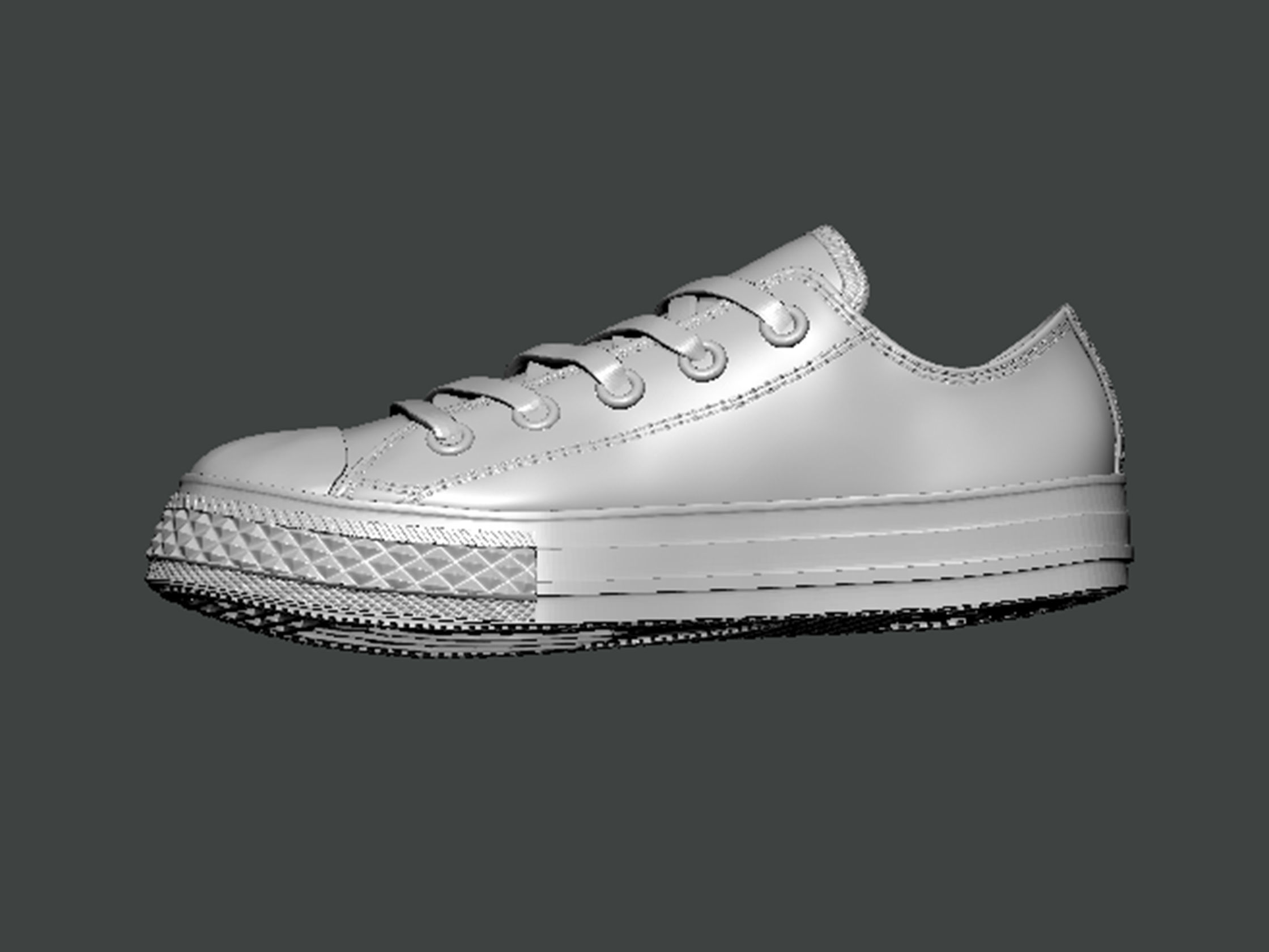 3D Model-SHOES0011 converse chuck taylor all star low 3D print model_2