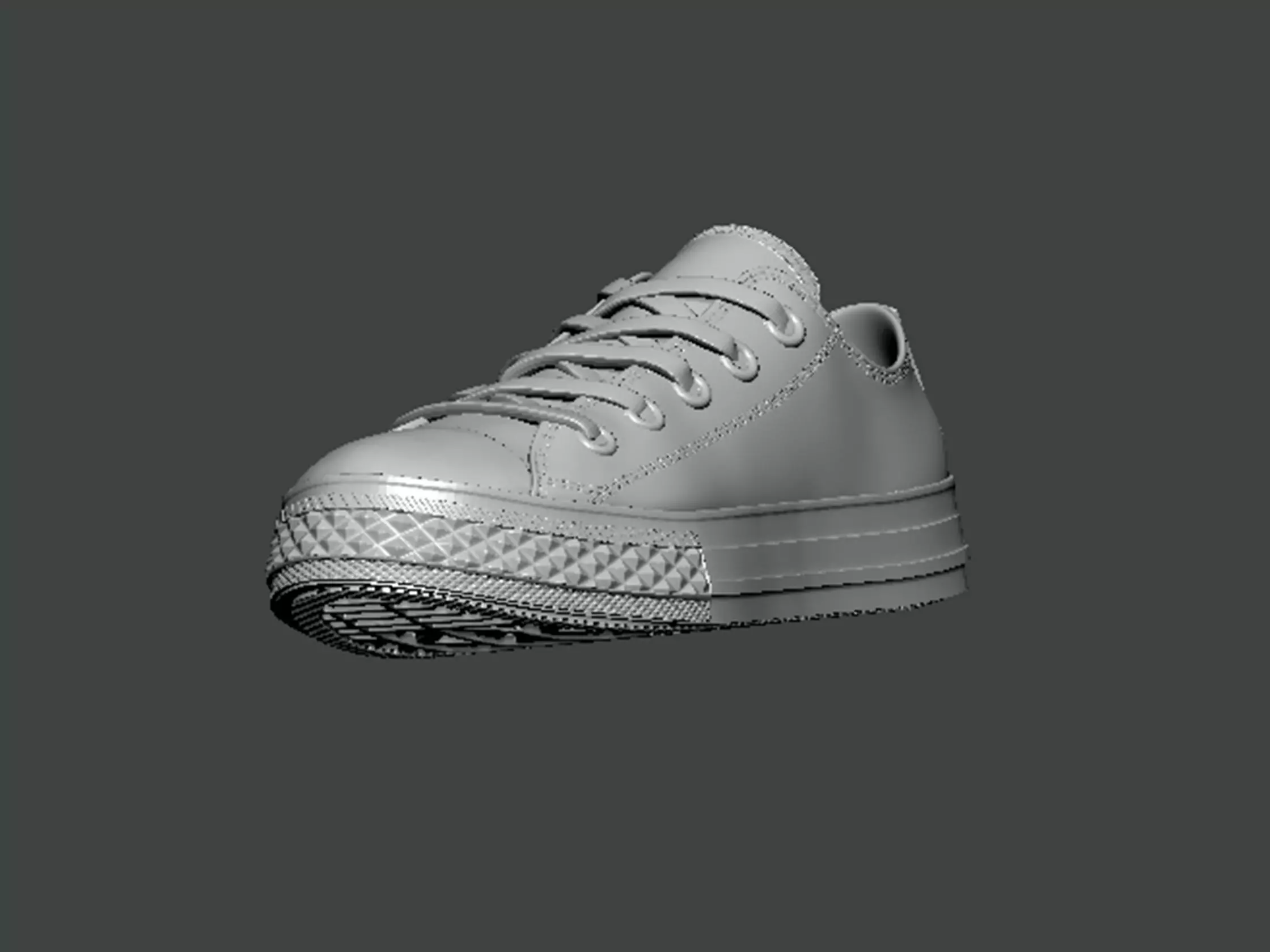 3D Model-SHOES0011 converse chuck taylor all star low 3D print model_0