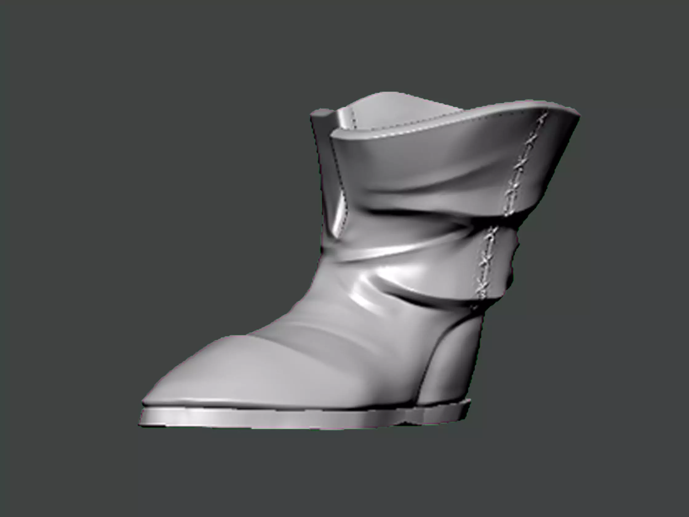 3D Model-SHOES0012 boot 3D print model