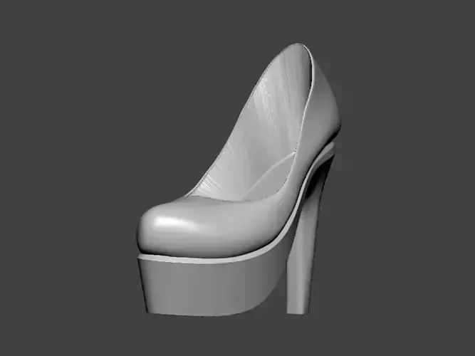 3D Model-SHOES0018 high heeled shoe