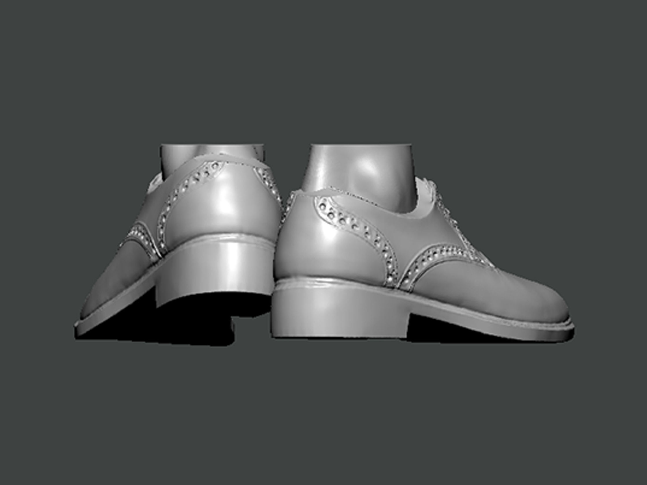 3D Model-SHOES0019 pair of shoes 3D print model_3