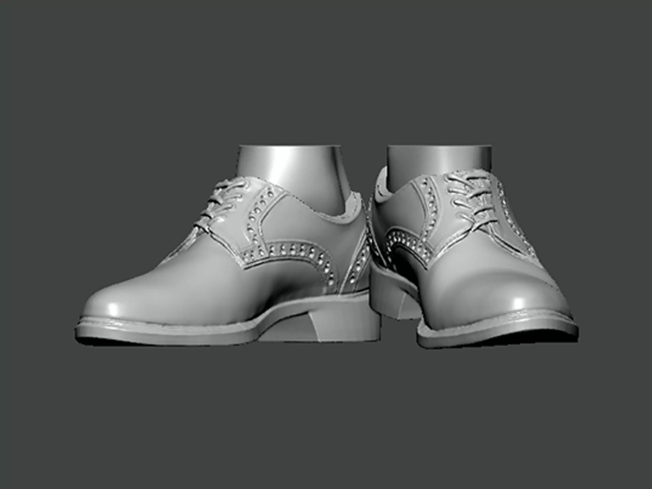 3D Model-SHOES0019 pair of shoes 3D print model_0