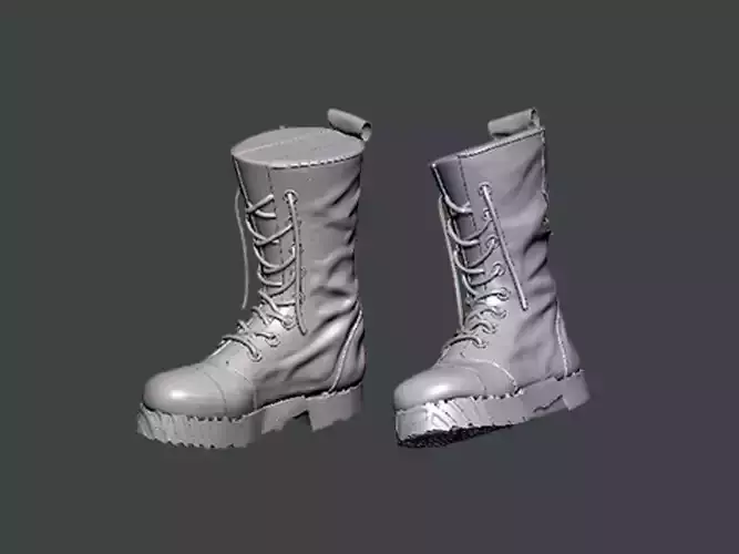 3D Model-SHOES0028 combat boot