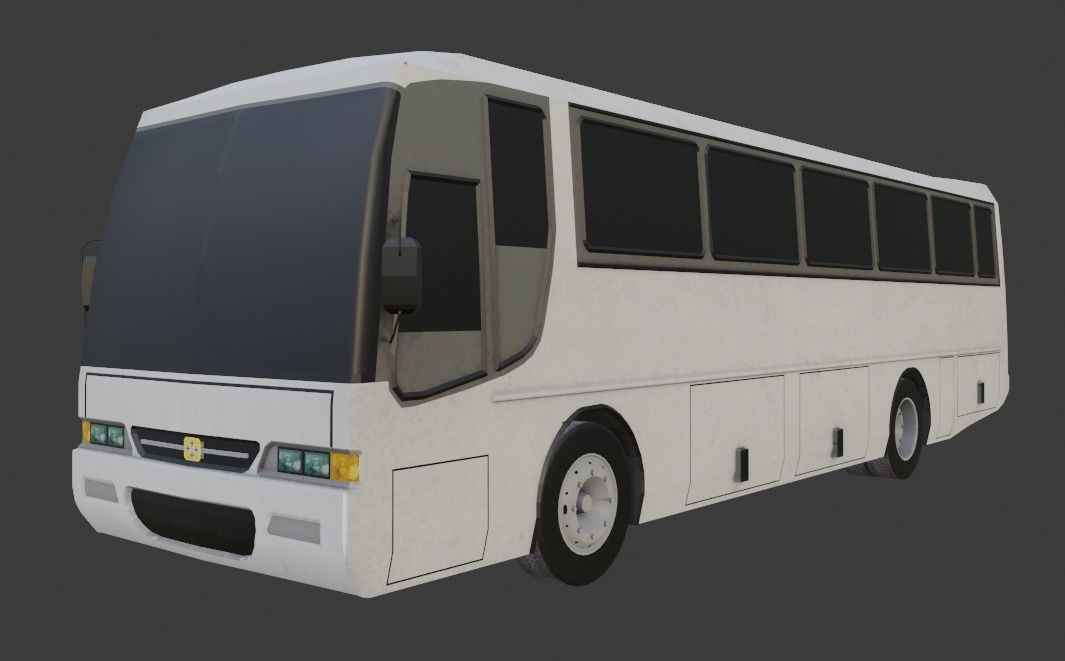 Busscar El Buss 320 Low-poly 3D model_2