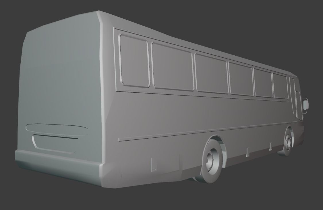 Busscar El Buss 320 Low-poly 3D model_13