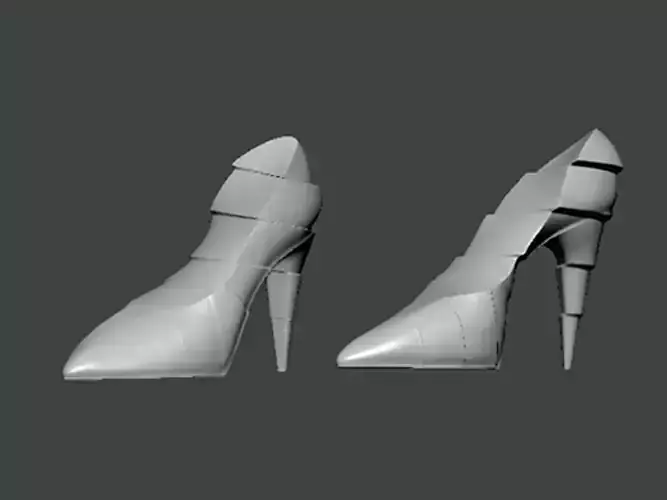 3D Model-SHOES0032 pair of shoes 3D print model
