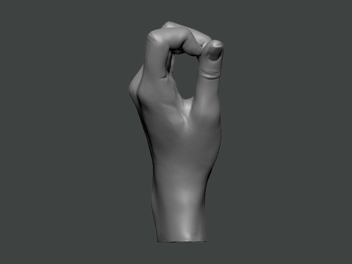 3D Model-HAND0014 hand 3D print model_2