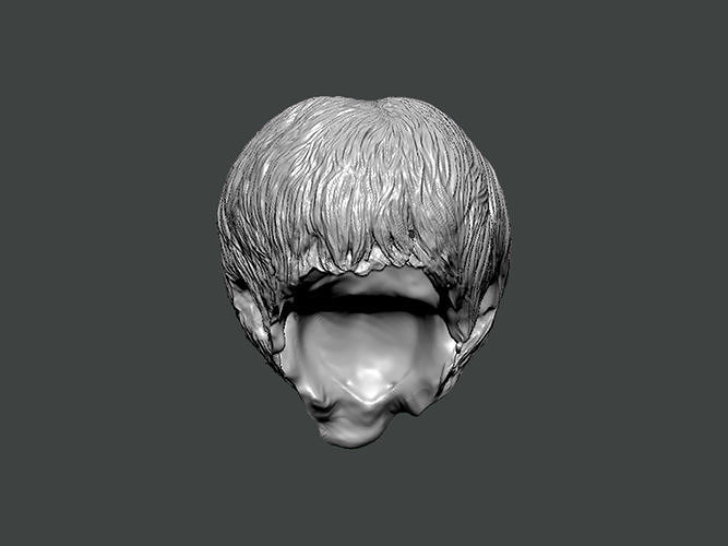 3D Model-HAIR0002 head 3D print model
