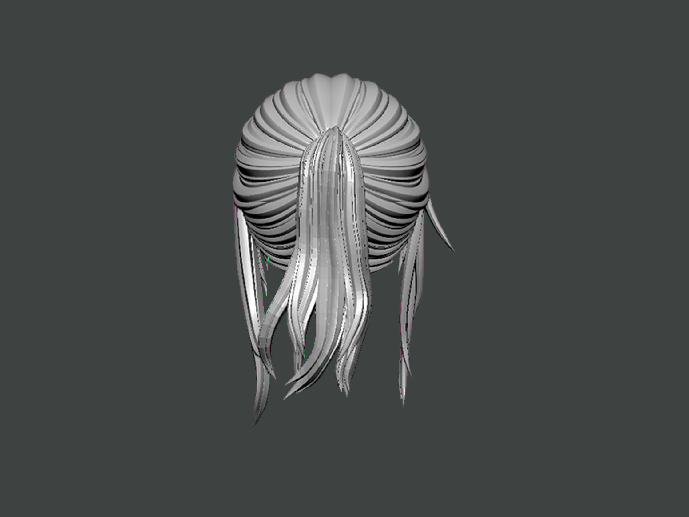 3D Model-HAIR0006 3D print model_3