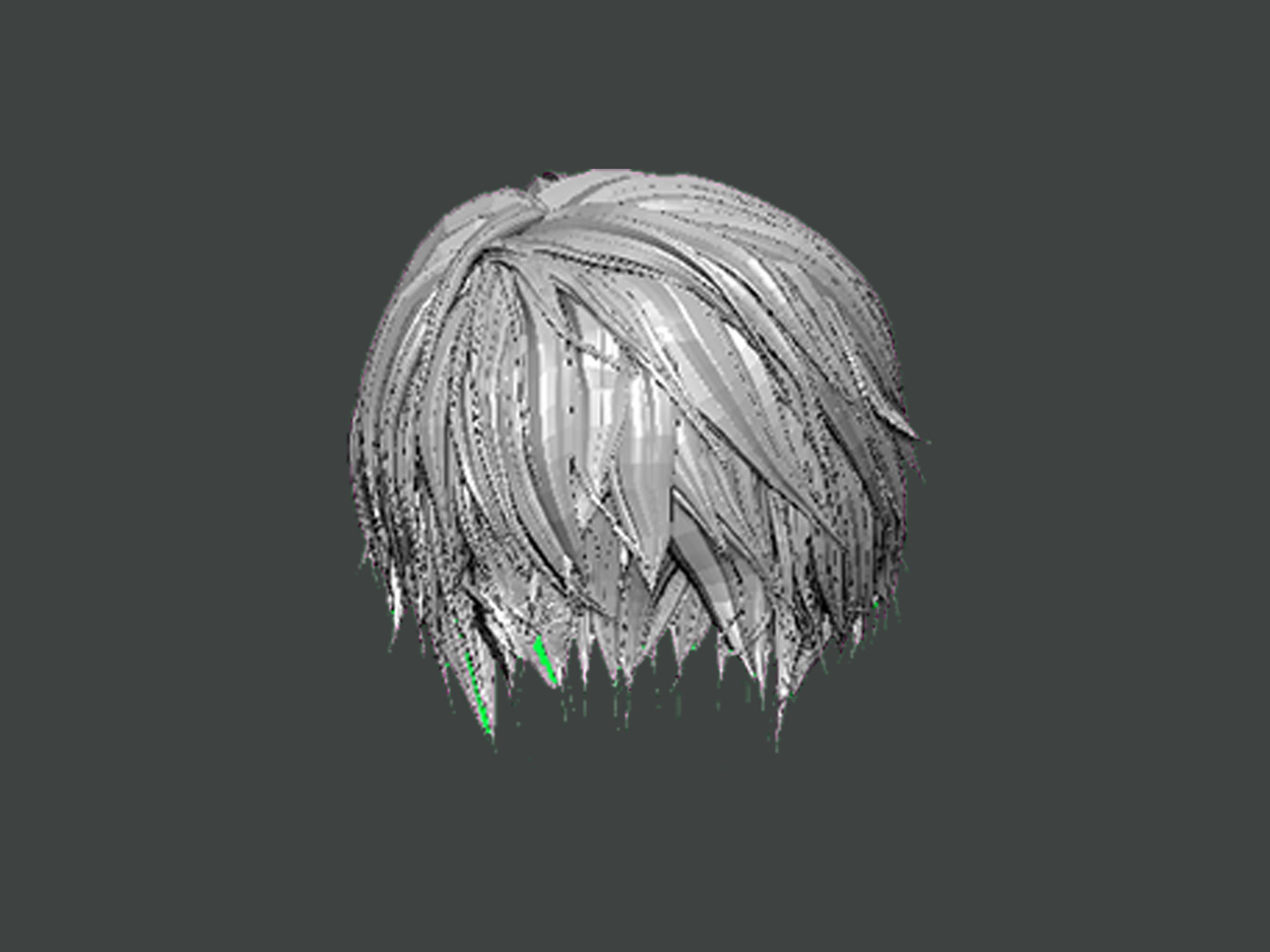 3D Model-HAIR0014 3D print model_1