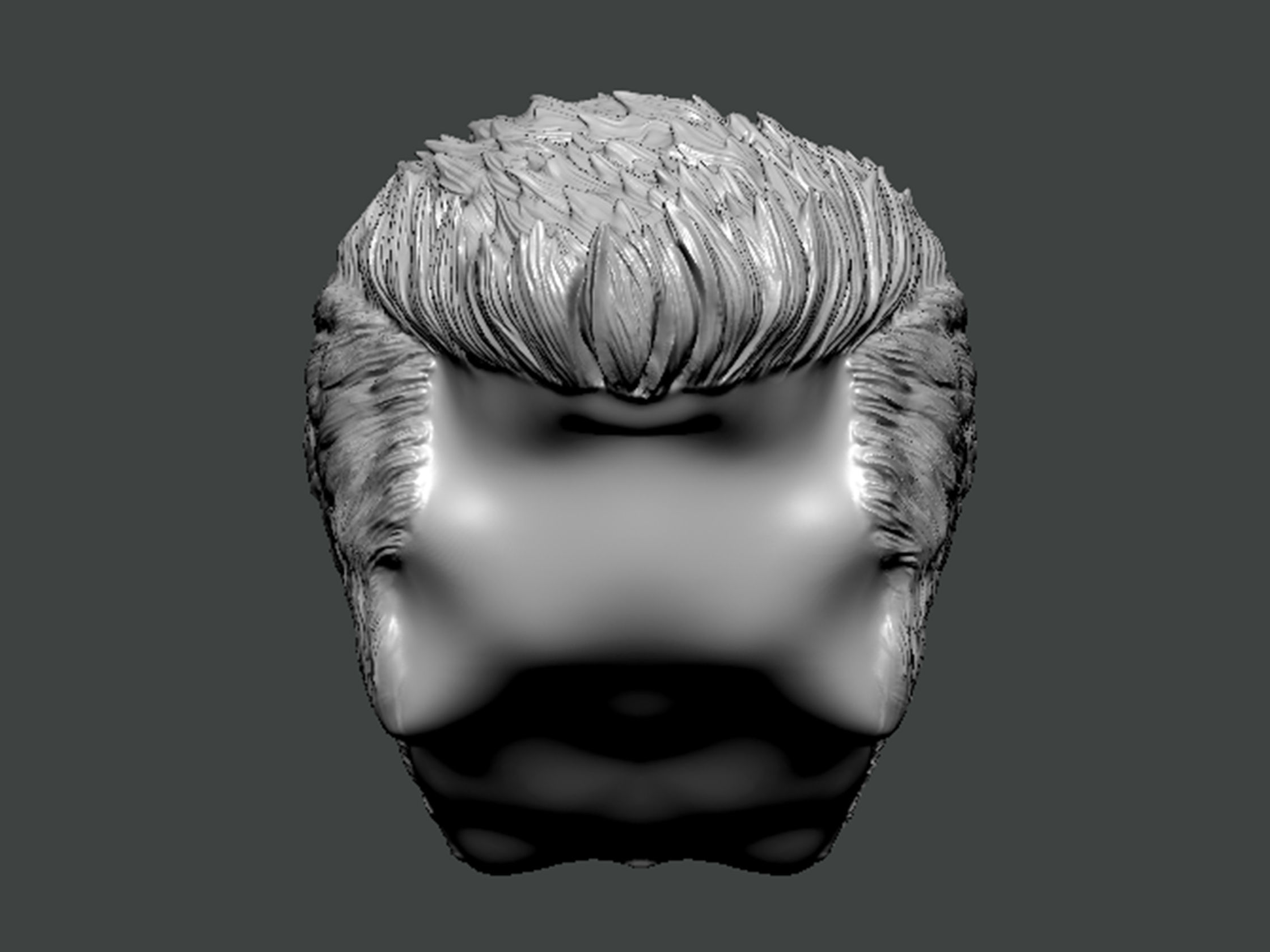 3D Model-HAIR0016 3D print model_1