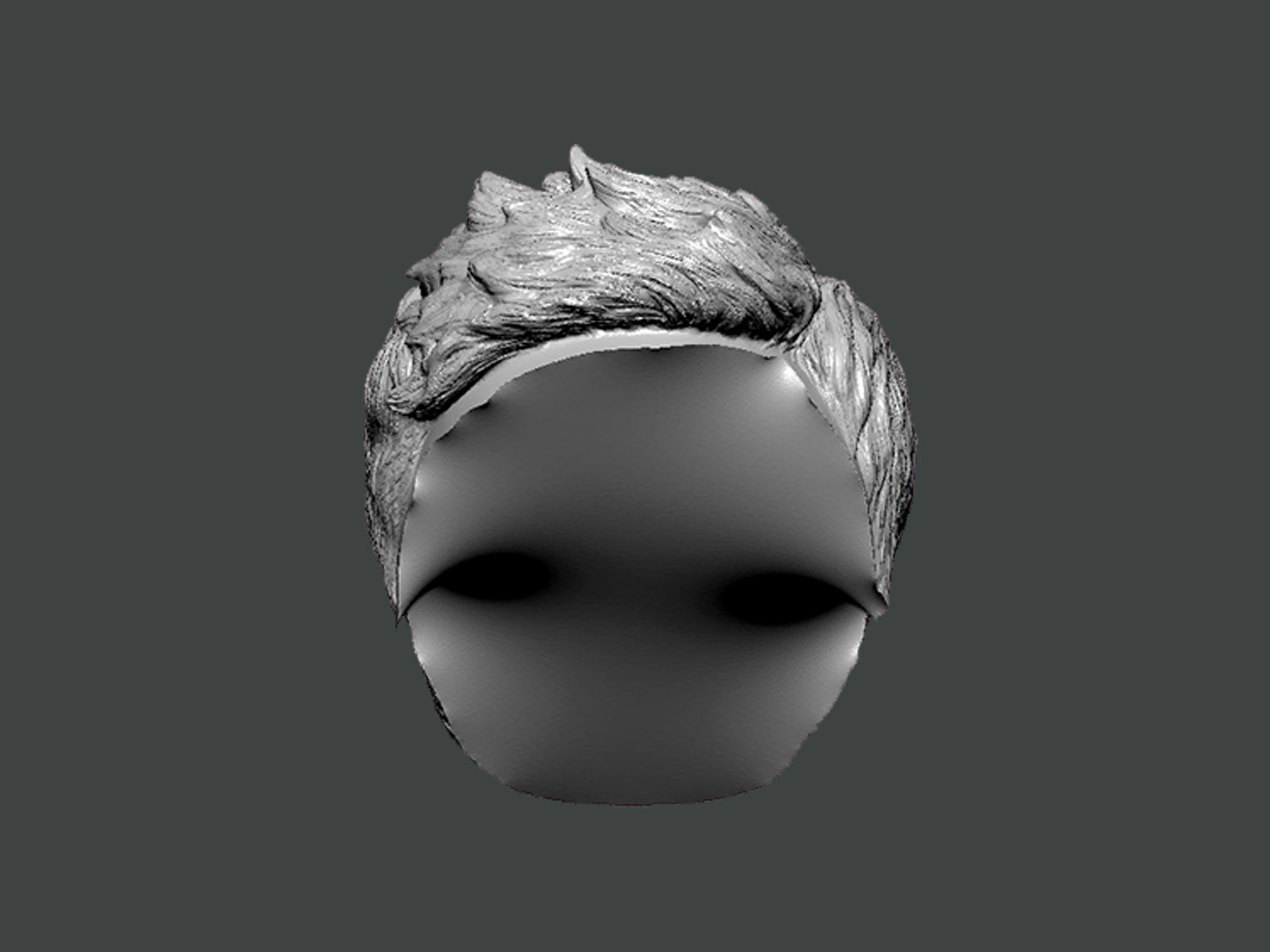 3D Model-HAIR0019 3D print model_1