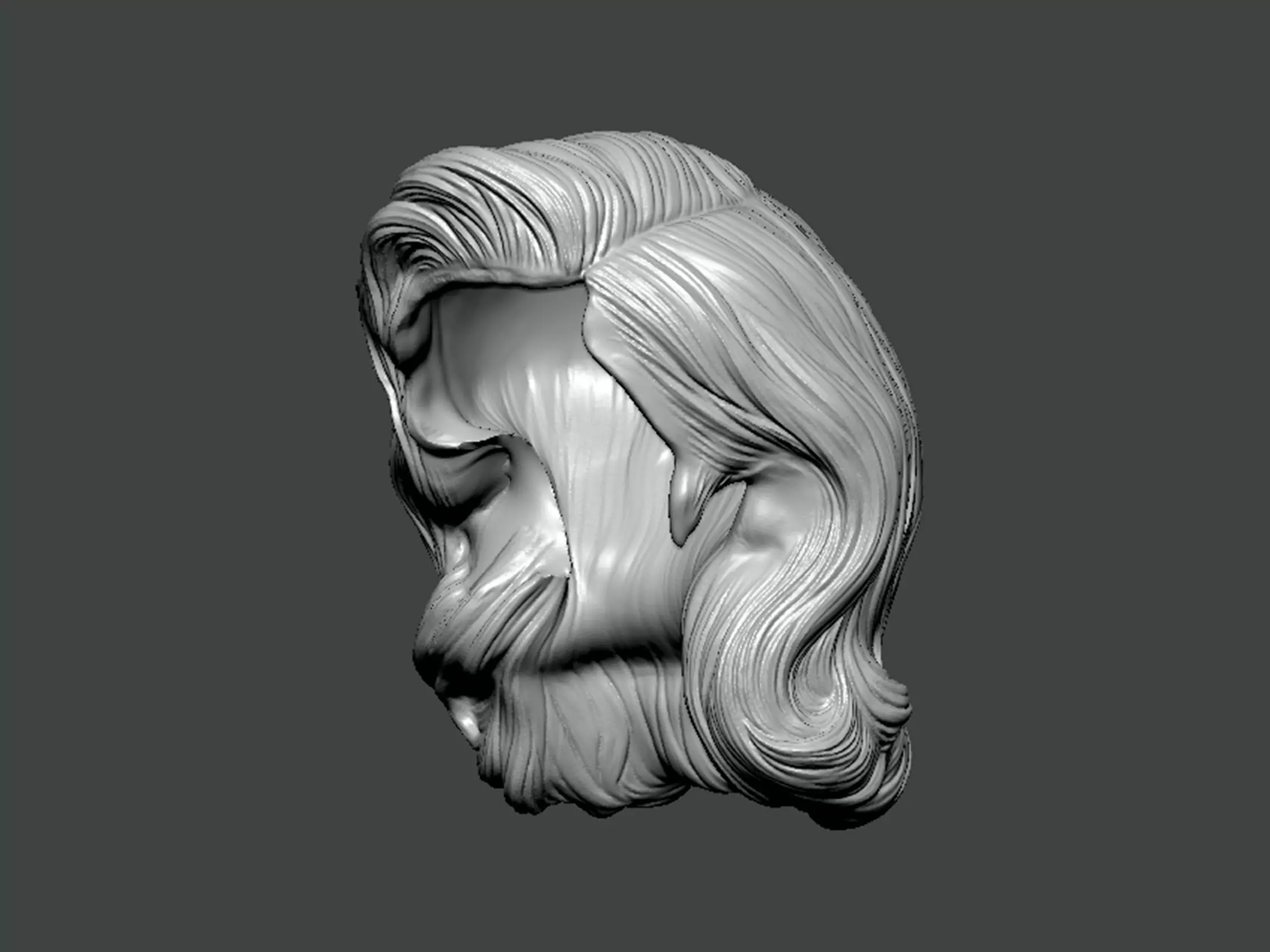 3D Model-HAIR0028 3D print model_0