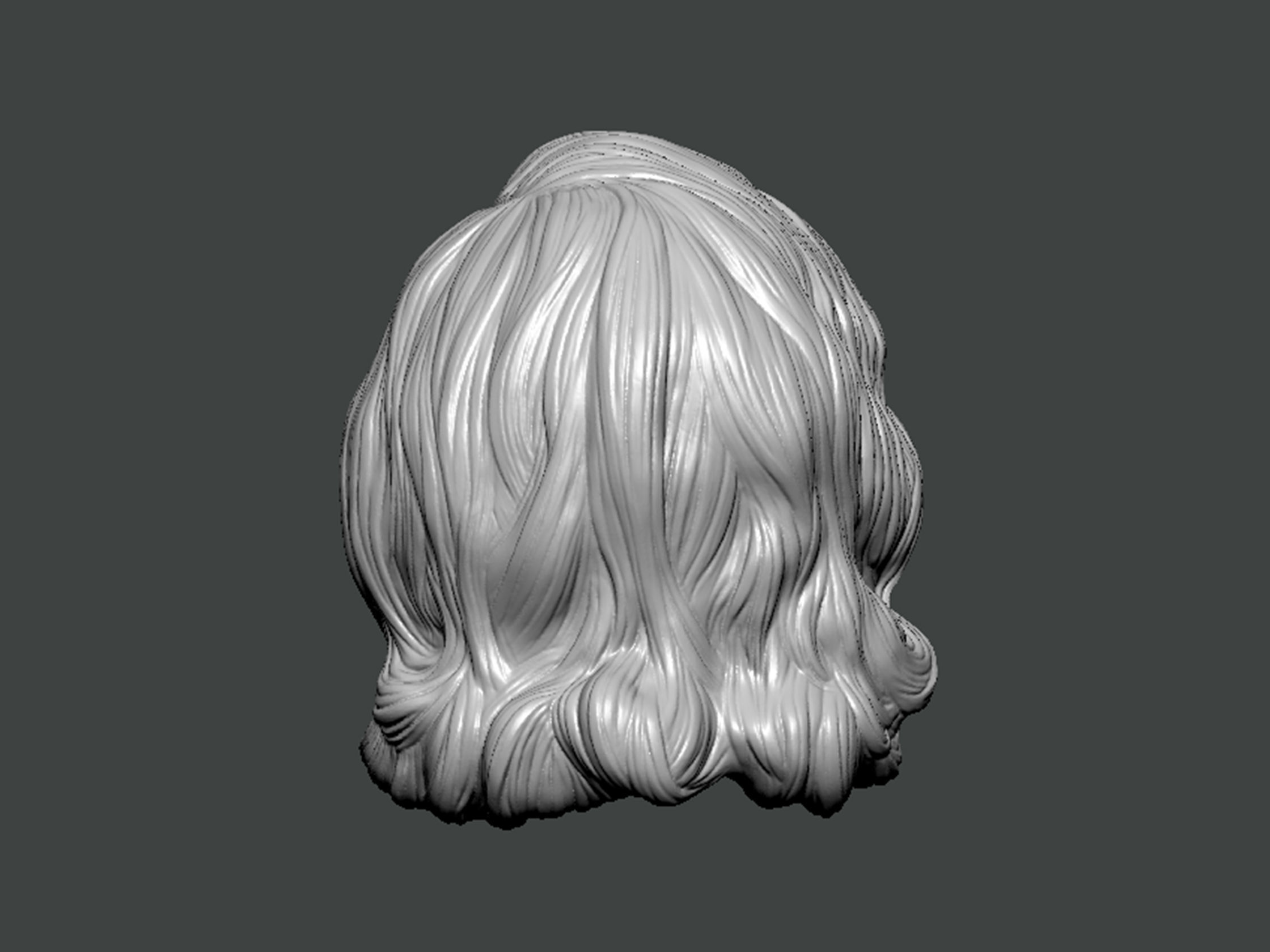 3D Model-HAIR0028 3D print model_3