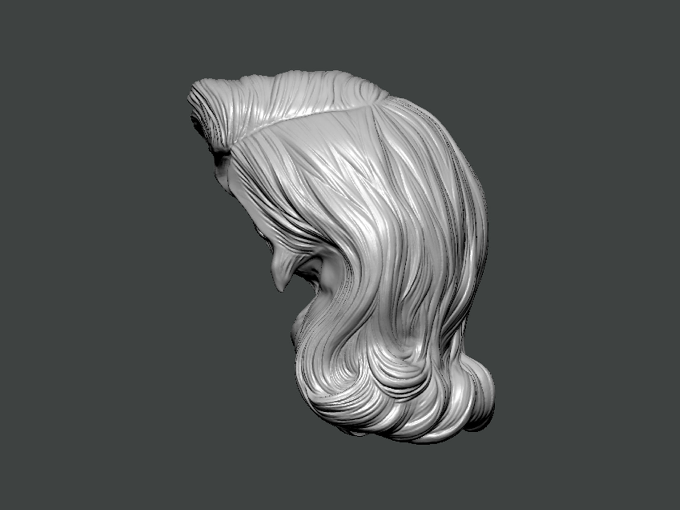 3D Model-HAIR0028 3D print model_2