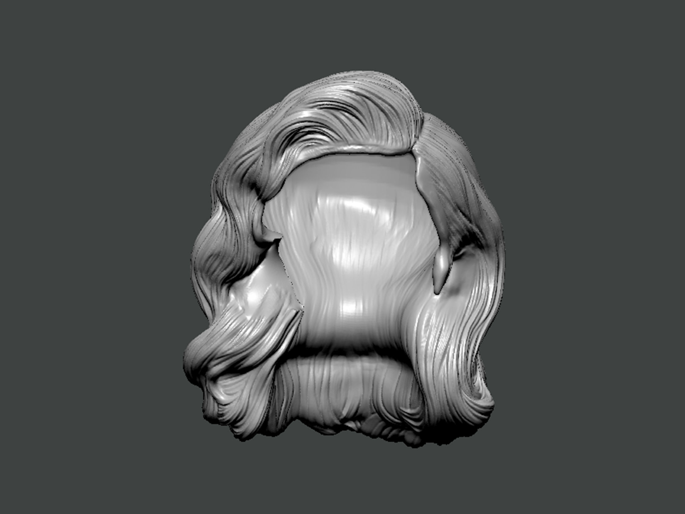 3D Model-HAIR0028 3D print model_1