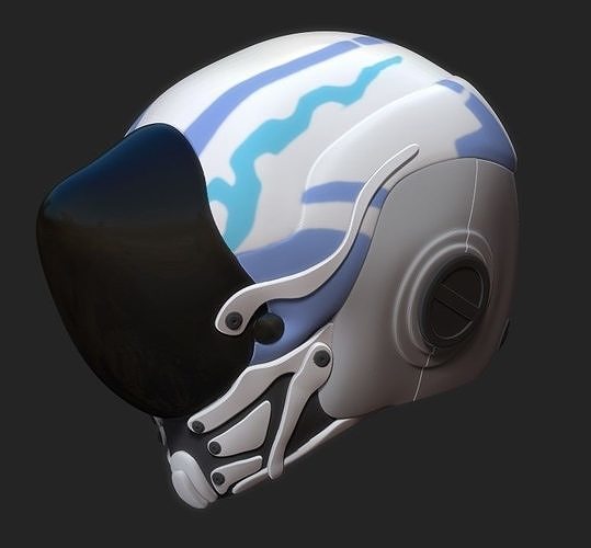 Mecha Dyno Helmet 3D print model