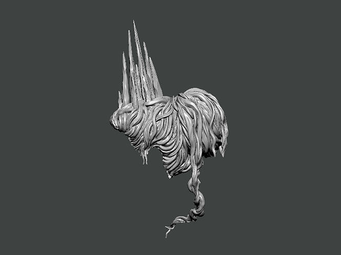 3D Model-HAIR0031 elder scrolls iii 3D print model