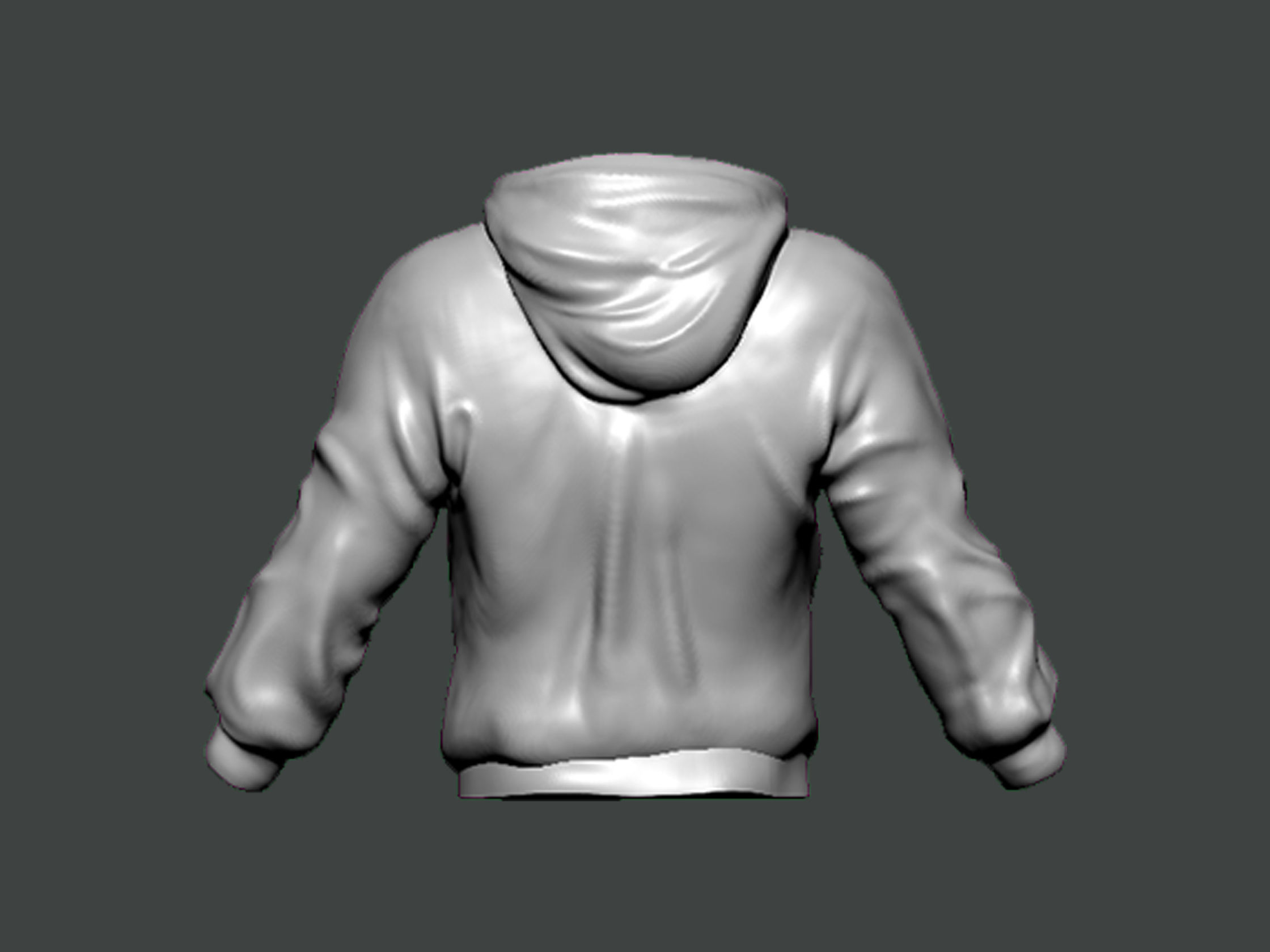 3D Model-CLOTHES0002 hoodie 3D print model_3