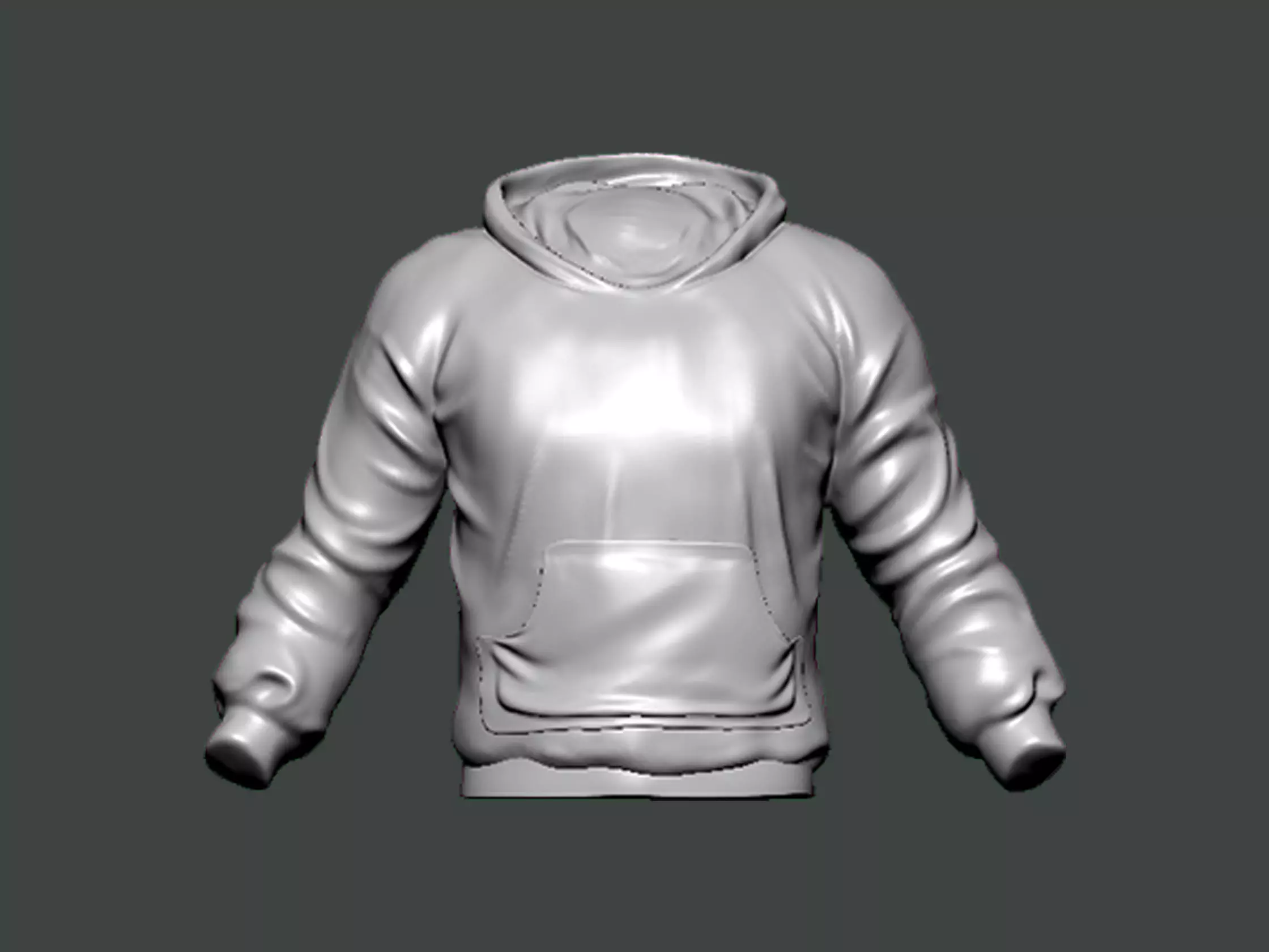3D Model-CLOTHES0002 hoodie 3D print model_0