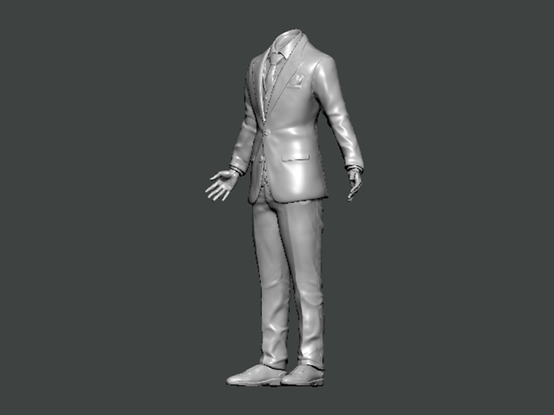 3D Model-CLOTHES0004 man in suit 3D print model_1