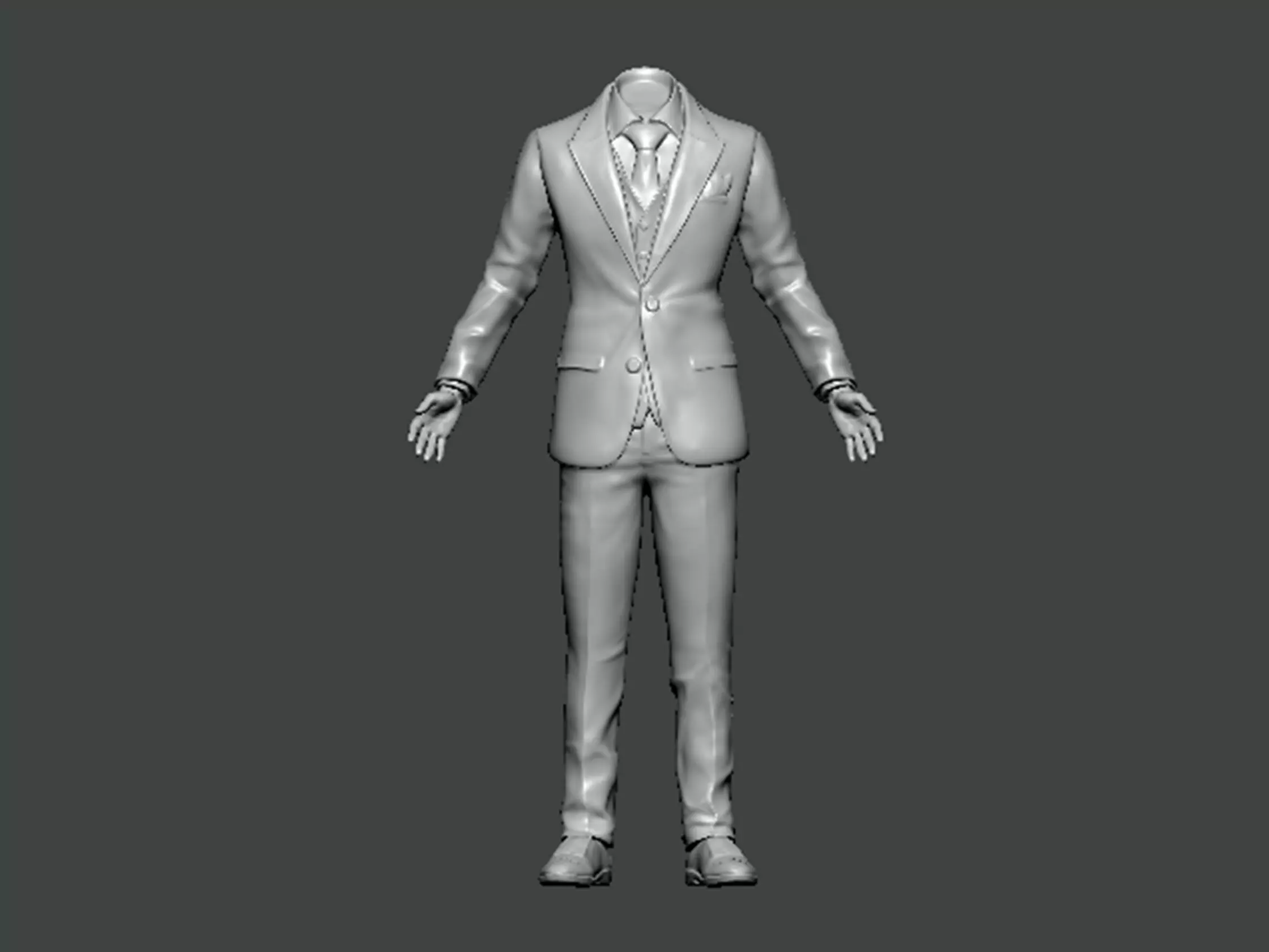 3D Model-CLOTHES0004 man in suit 3D print model_0
